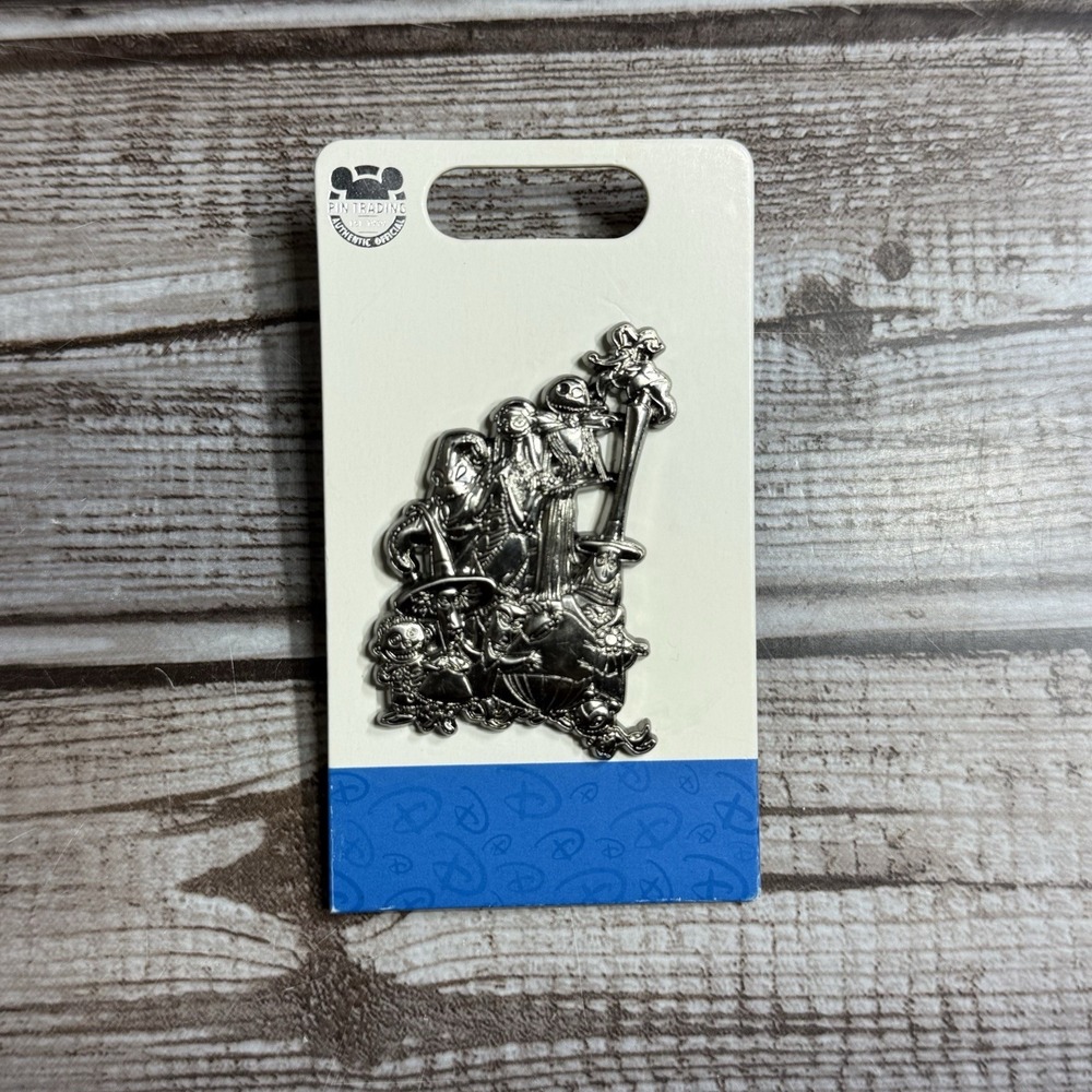 NEW Disney Pin Nightmare Before Christmas Jack Skellington & Family Silver Pin